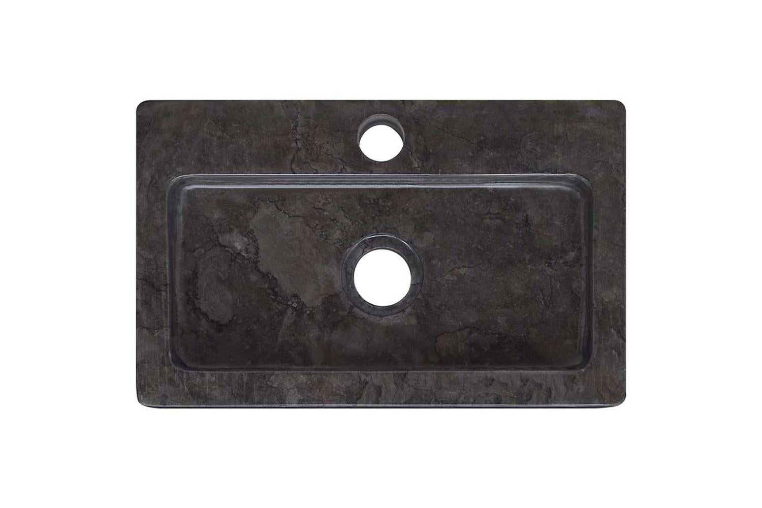 Vidaxl Sink Black 38x24x6.5 Cm Marble-7
