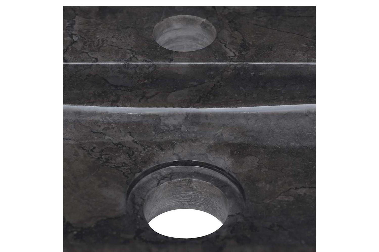 Vidaxl Sink Black 38x24x6.5 Cm Marble-8
