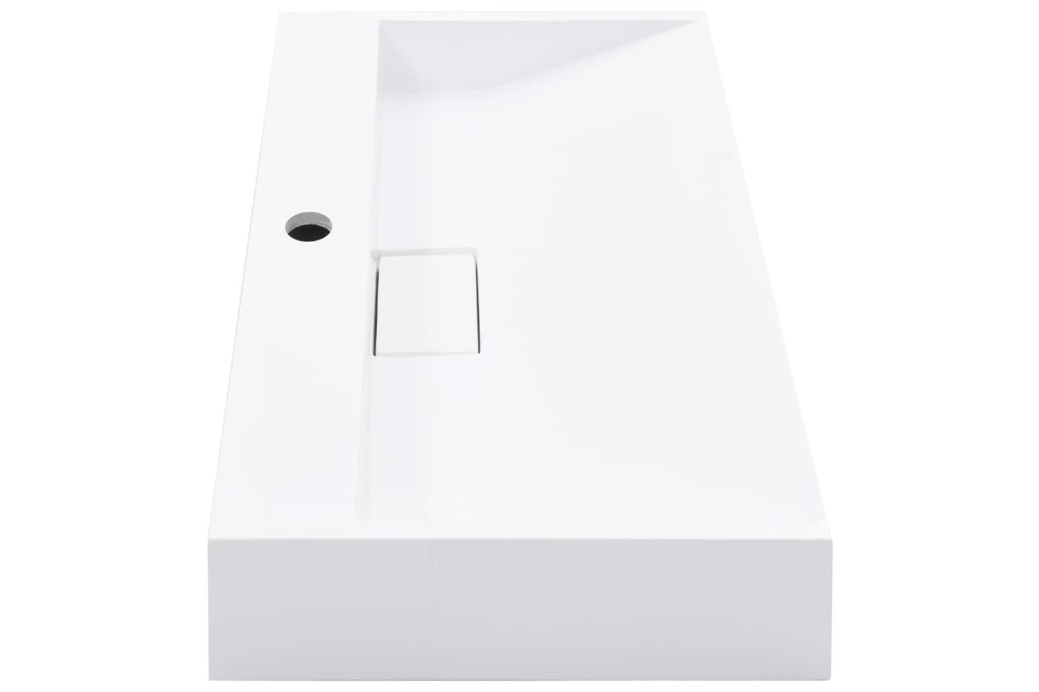vidaXL 144064 Wash Basin 60x38x11cm Mineral Cast/marble Cast White-5
