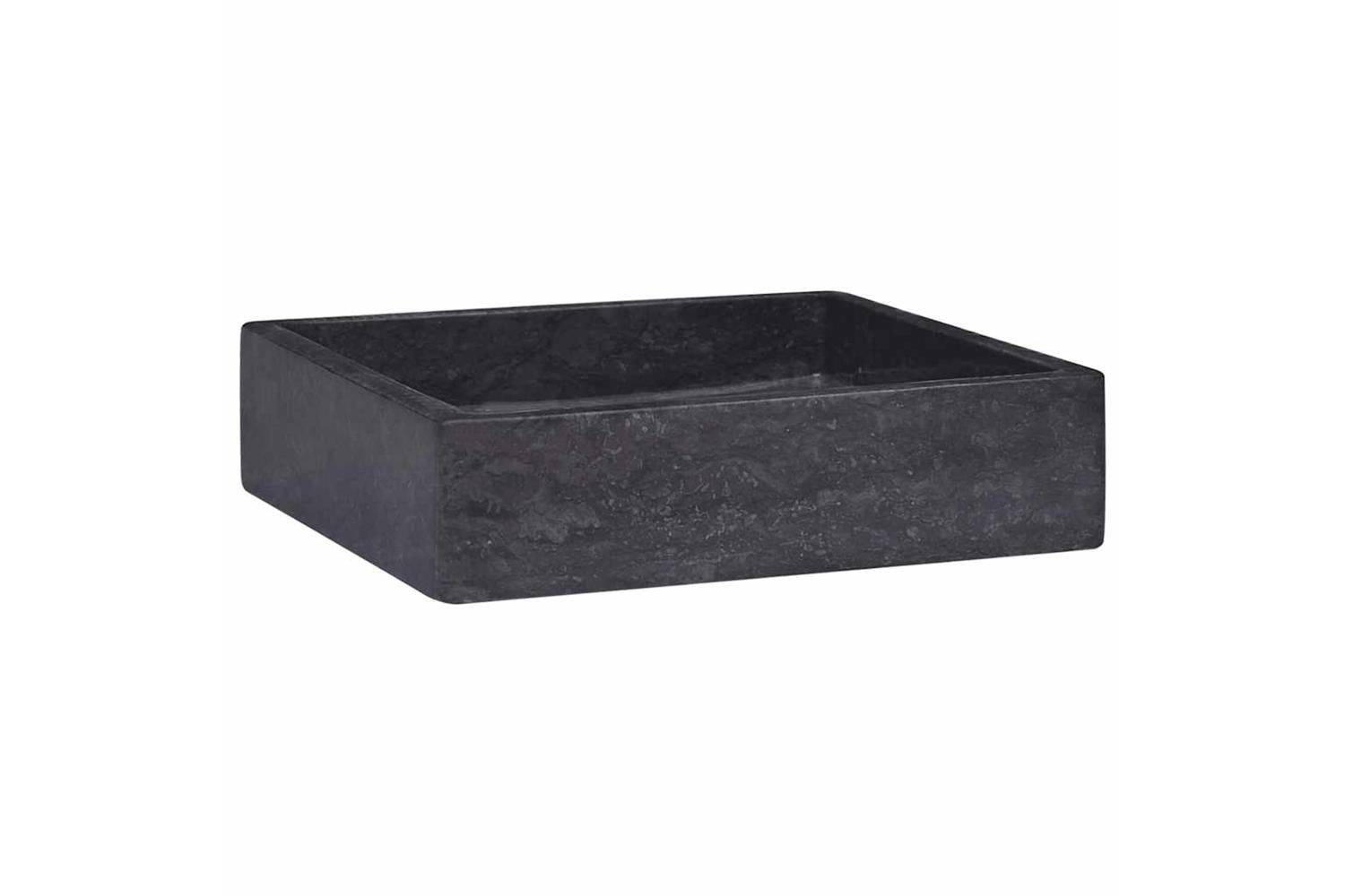 Vidaxl Sink Black 40x40x10 Cm Marble-2