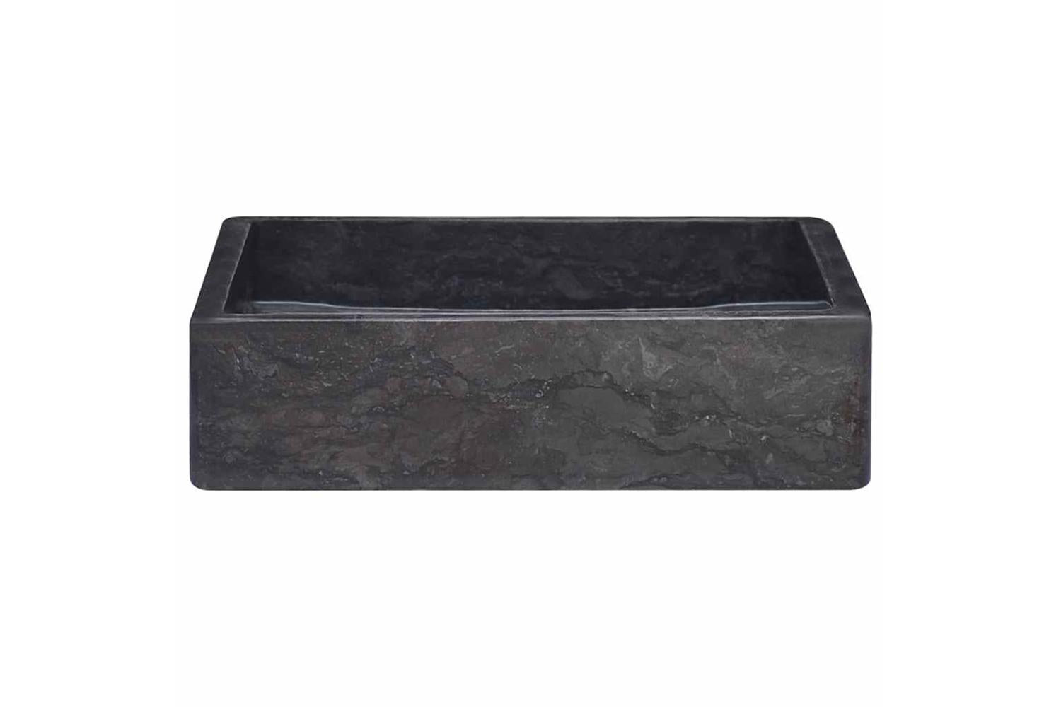 Vidaxl Sink Black 40x40x10 Cm Marble-3