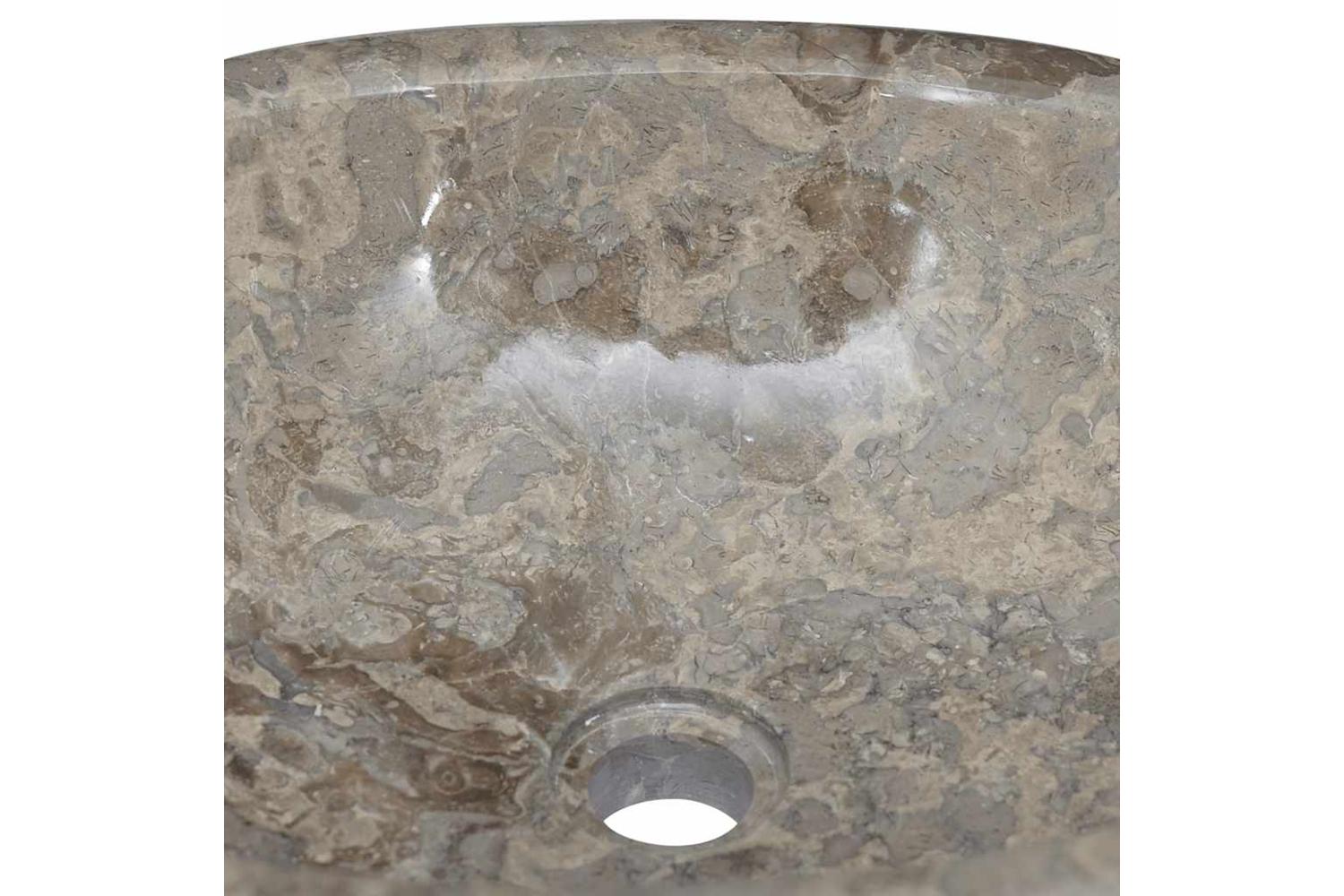 vidaXL 149173 Sink Grey 53x40x15cm Marble-6