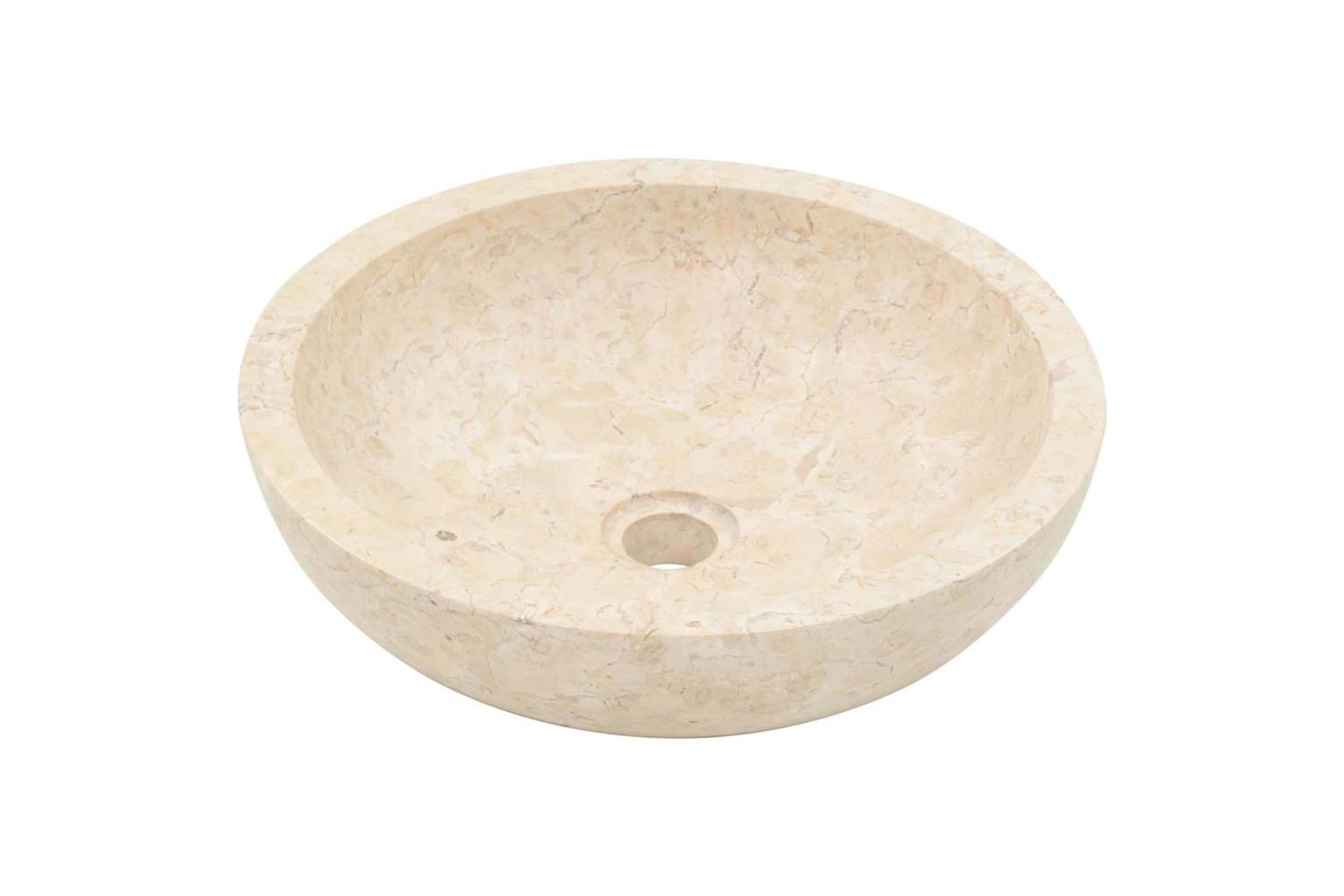 Vidaxl Sink 40x12 Cm Marble Cream-4