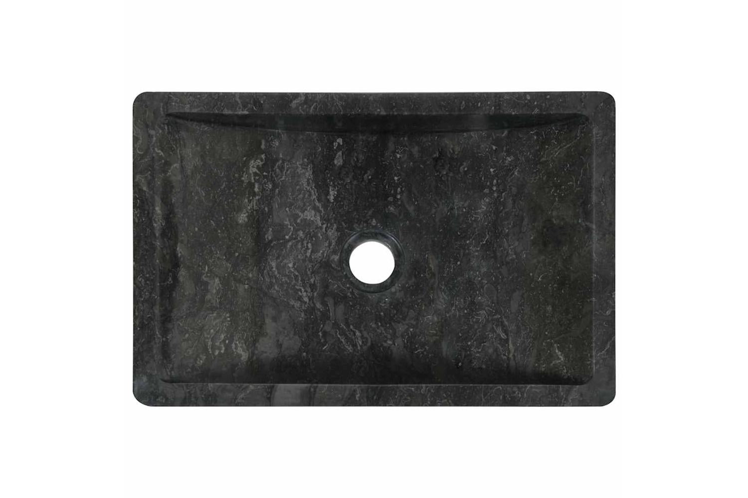 Vidaxl Sink 45x30x12 Cm Marble High Gloss Black-7