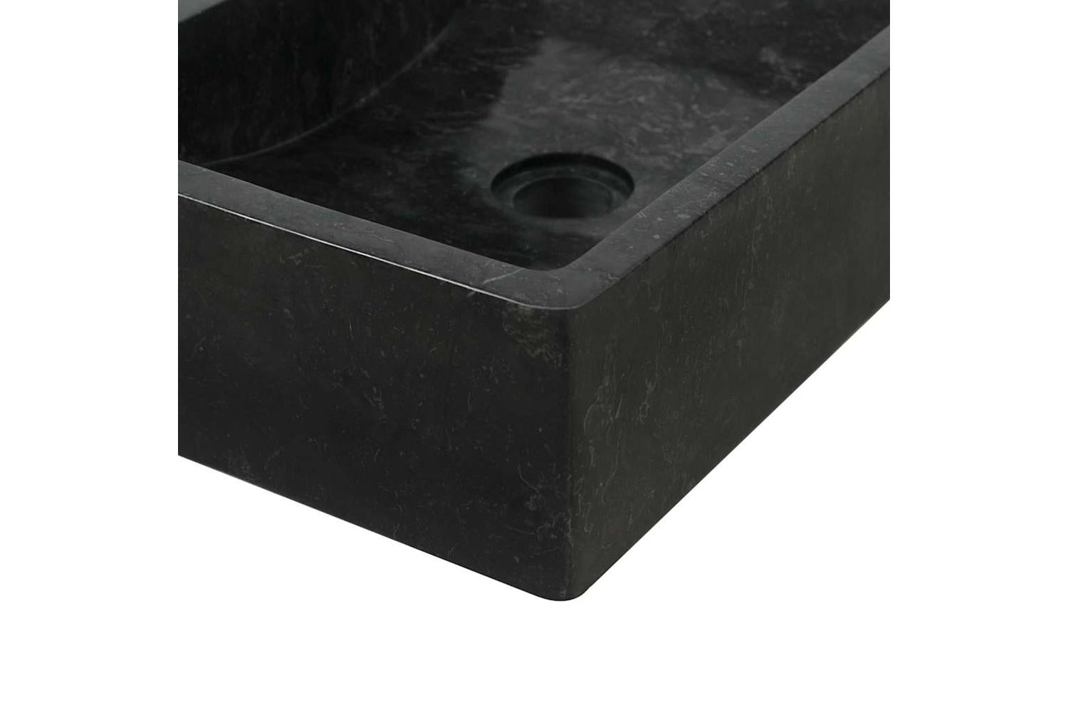 Vidaxl Sink 45x30x12 Cm Marble High Gloss Black-8