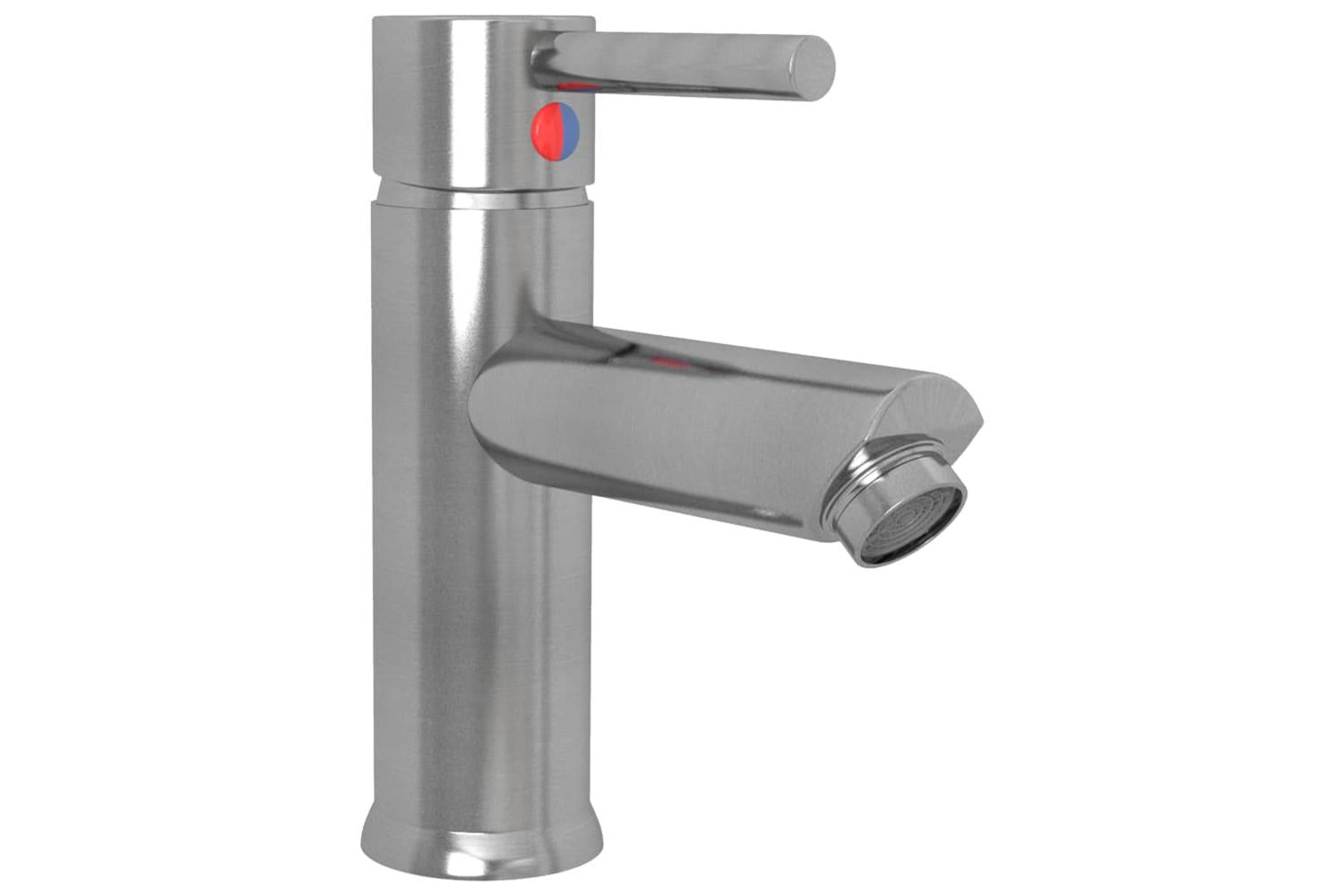 vidaXL 149069 Bathroom Basin Faucet Silver 130x176mm-3