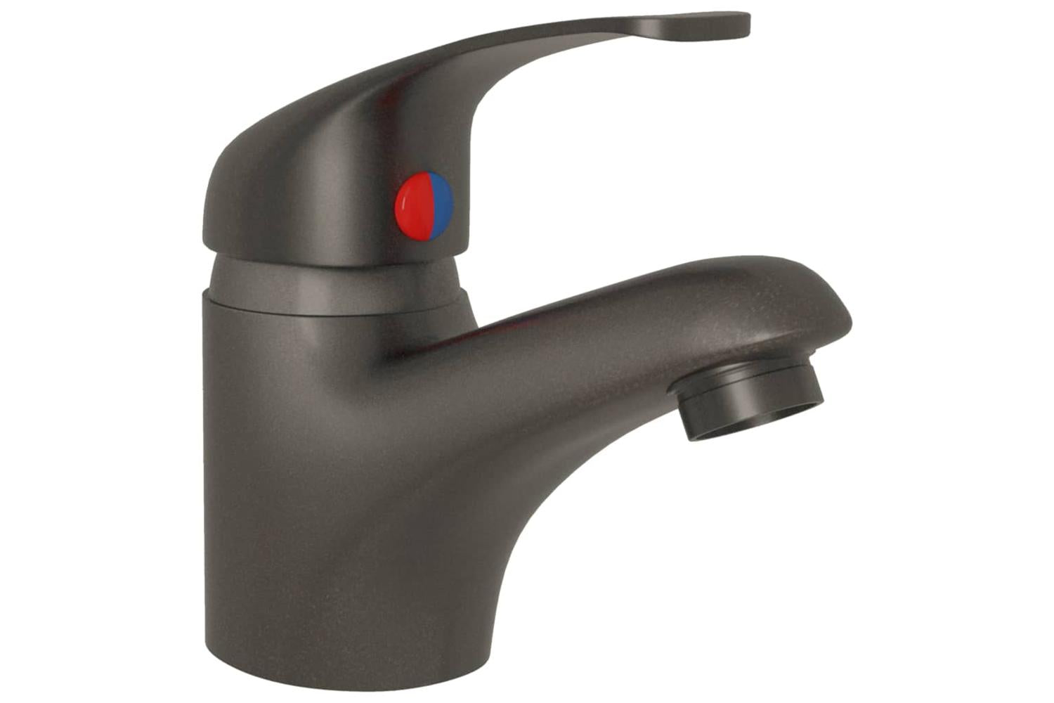 vidaXL 149082 Basin Mixer Tap Grey 13x10cm-3