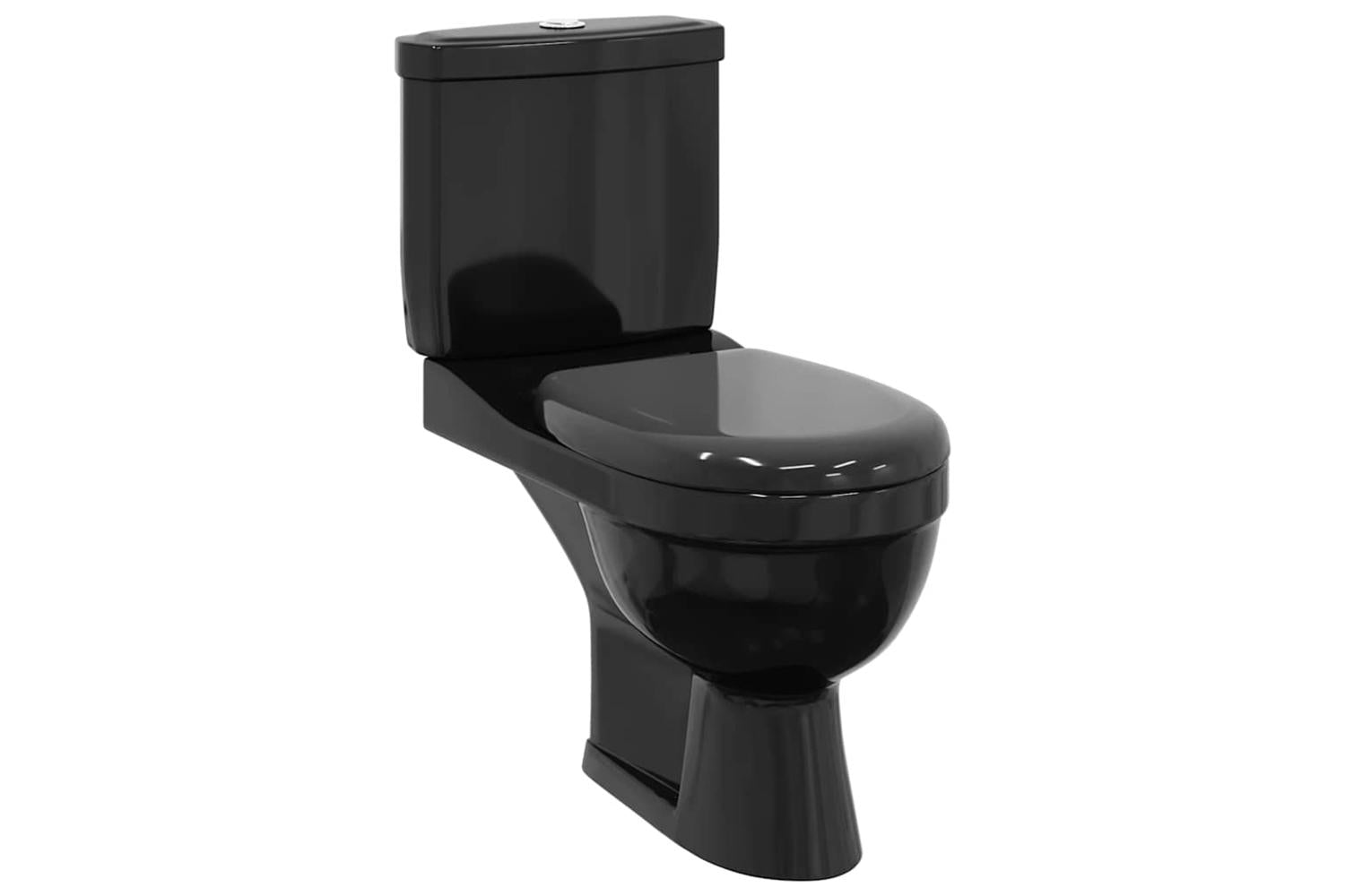 Vidaxl Toilet With Cistern Black