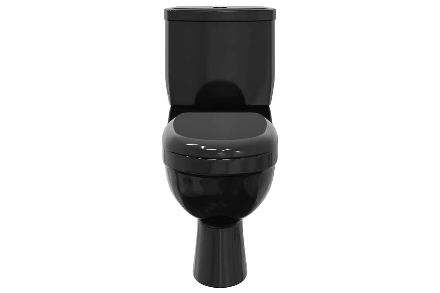 Vidaxl Toilet With Cistern Black-3
