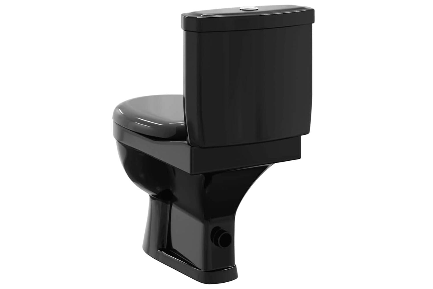 Vidaxl Toilet With Cistern Black-5