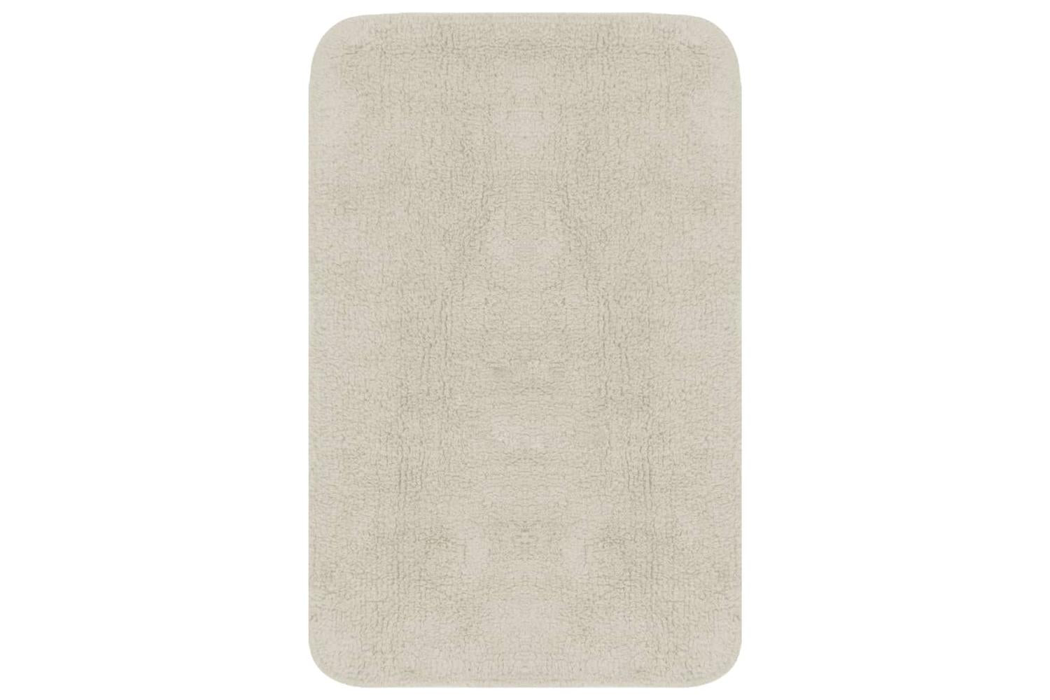 Vidaxl 133224 Bathroom Mat Set 3 Pieces Fabric White-2
