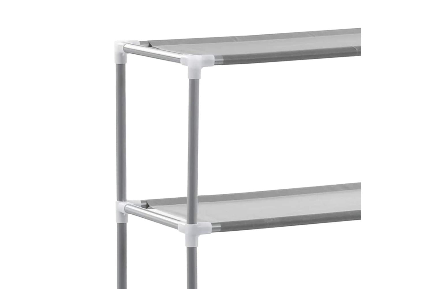 Vidaxl 2-tier Storage Rack Over Washing Machine Grey 69x28x143 Cm Iron-7