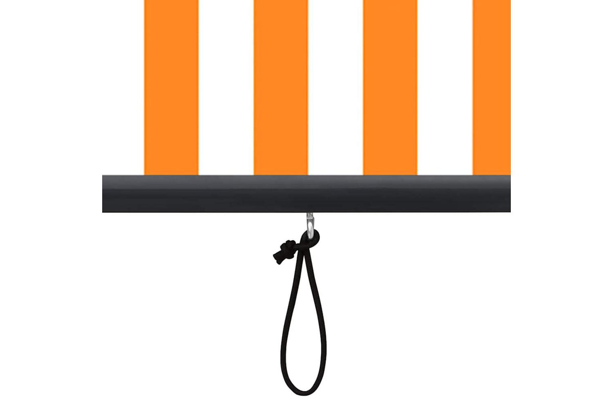 vidaXL 145951 Outdoor Roller Blind 80x250cm White And Orange-8