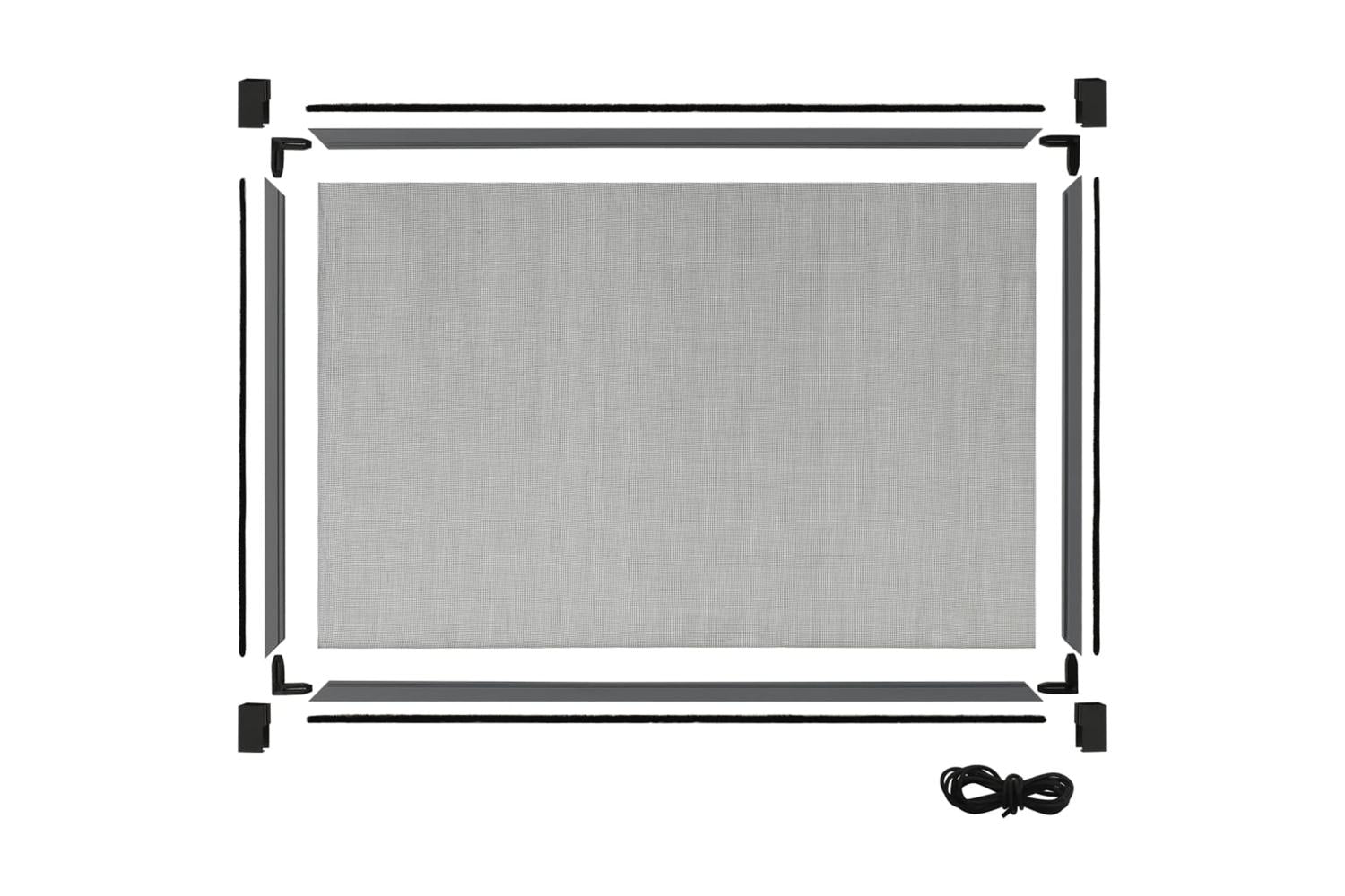 vidaXL 149043 Extendable Insect Screen For Windows Anthracite (100-193)x75cm-6