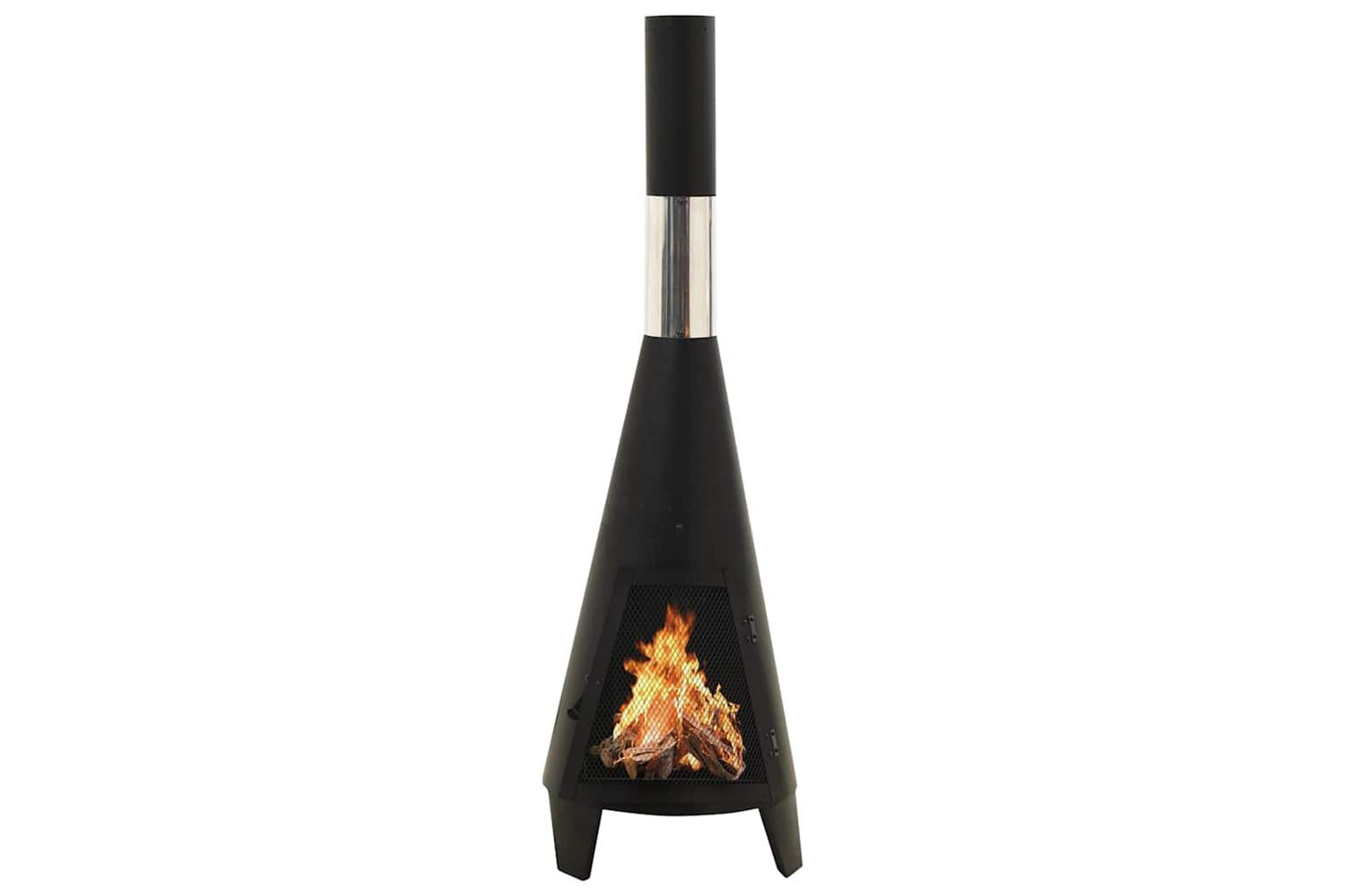 Vidaxl Garden Stove With Poker 38x38x122 Cm Steel-3