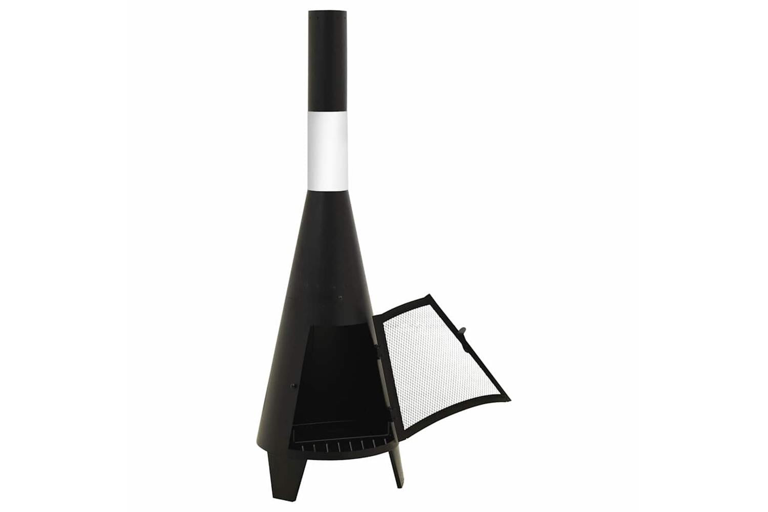Vidaxl Garden Stove With Poker 38x38x122 Cm Steel-5