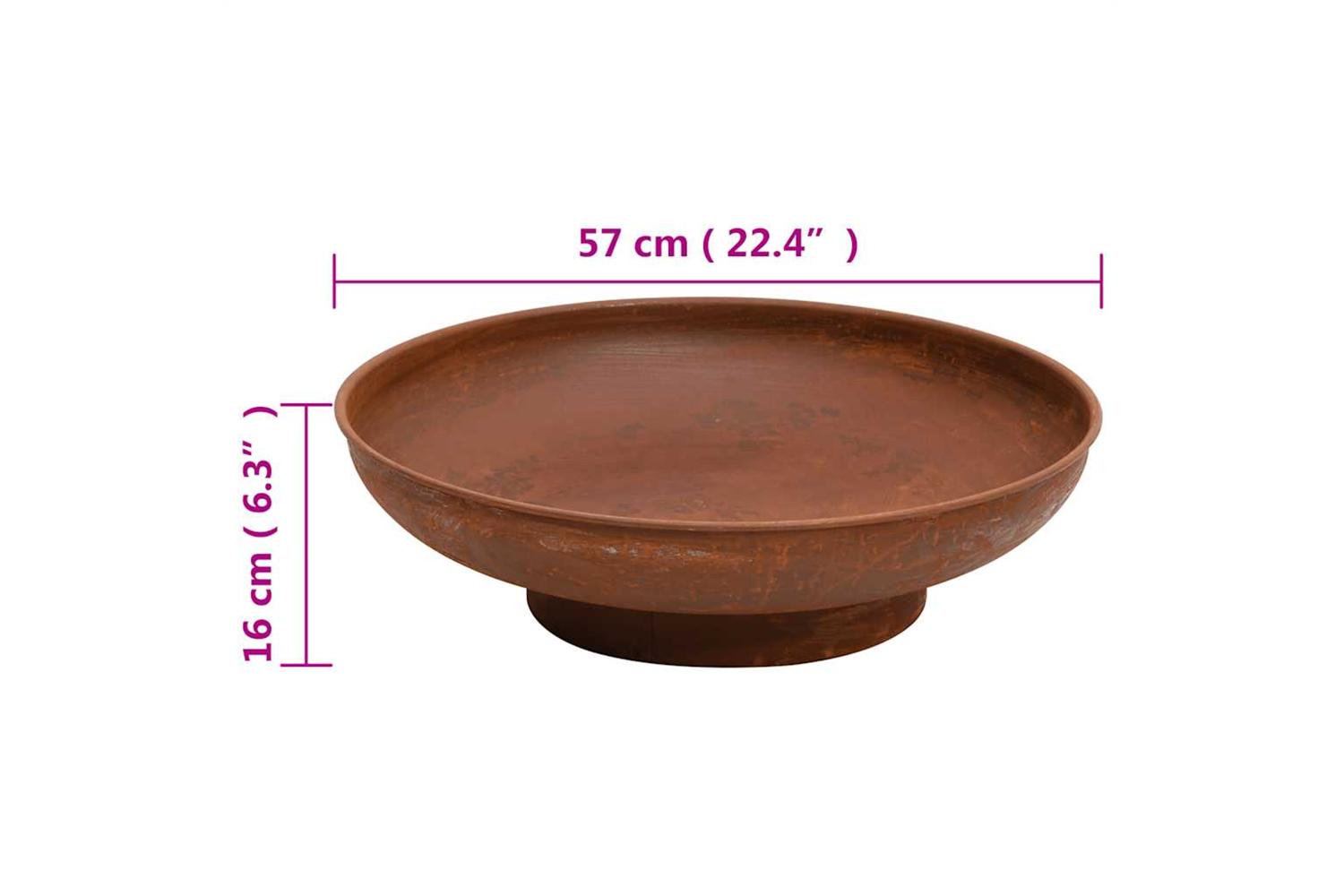 Vidaxl Fire Pit 57 Cm Steel-7
