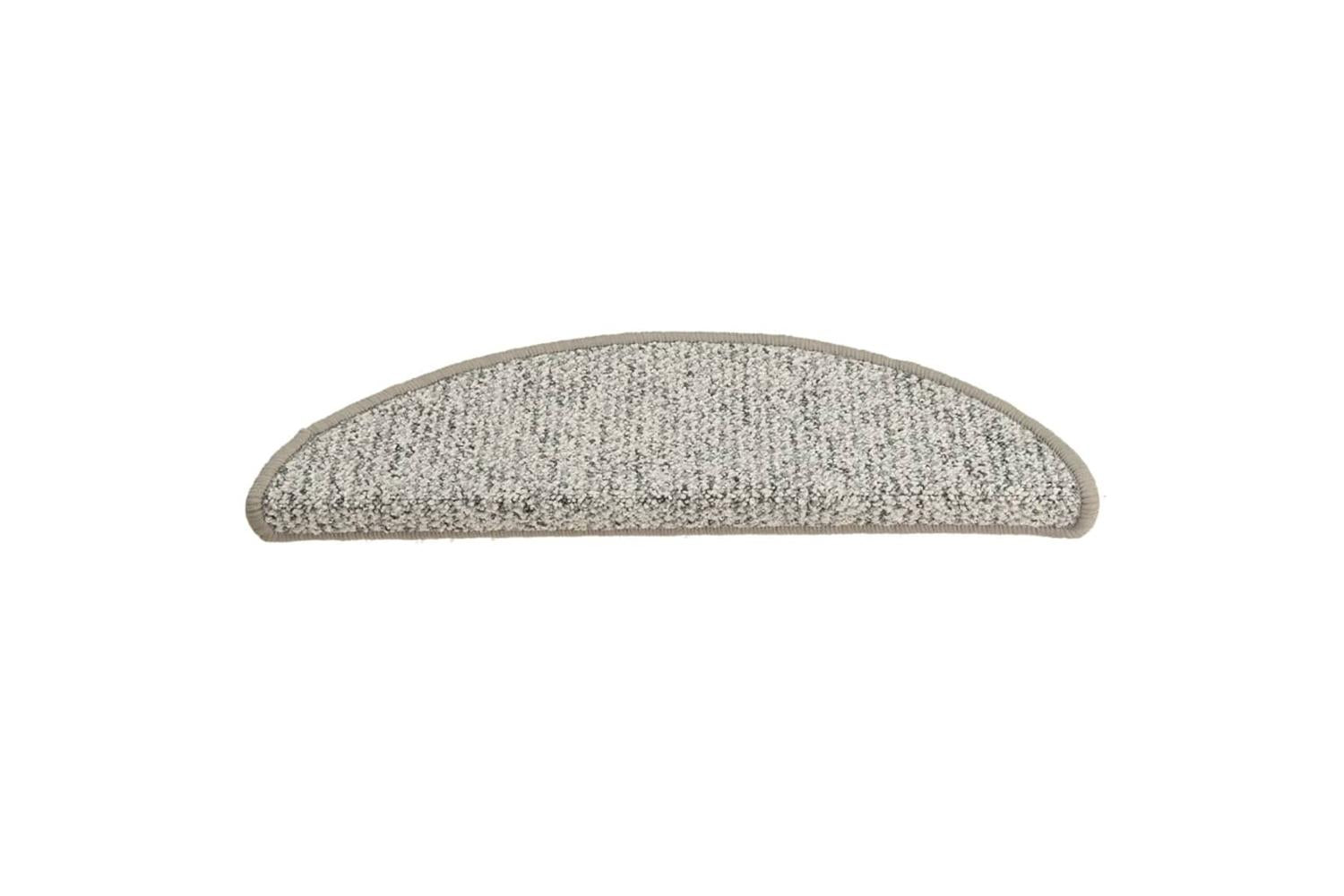 vidaXL 149907 Carpet Stair Treads 15 Pcs Light Grey 56x17x3cm-4