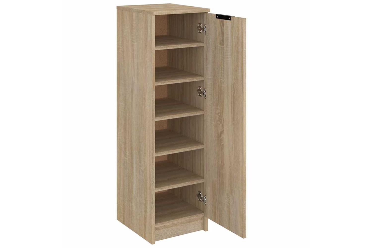 Vidaxl Shoe Cabinet Sonoma Oak 30x35x100 Cm Engineered Wood-6
