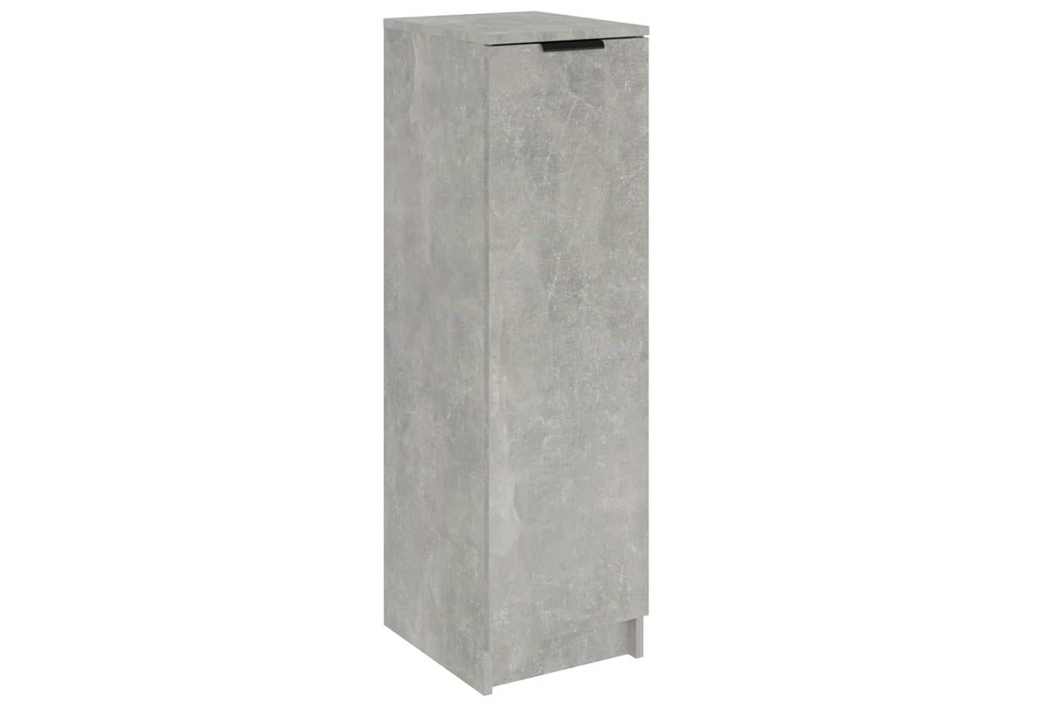 Vidaxl Shoe Cabinet Concrete Grey 30x35x100 Cm Engineered Wood-2