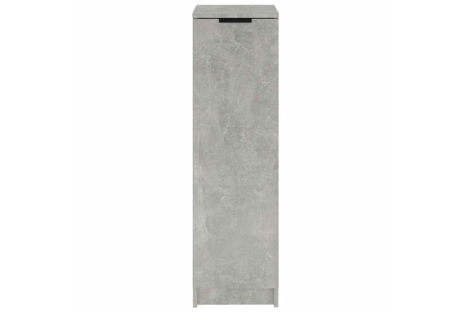 Vidaxl Shoe Cabinet Concrete Grey 30x35x100 Cm Engineered Wood-5