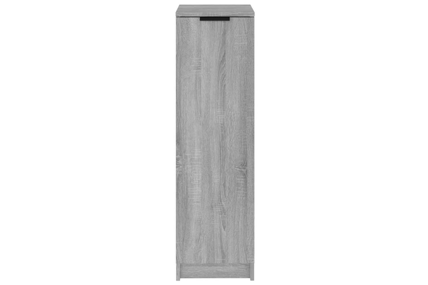 Vidaxl Shoe Cabinet Grey Sonoma 30x35x100 Cm Engineered Wood-5