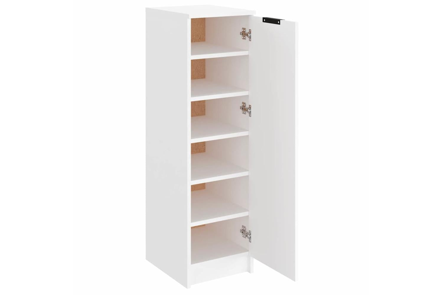 Vidaxl Shoe Cabinet White 30x35x100 Cm Engineered Wood-6