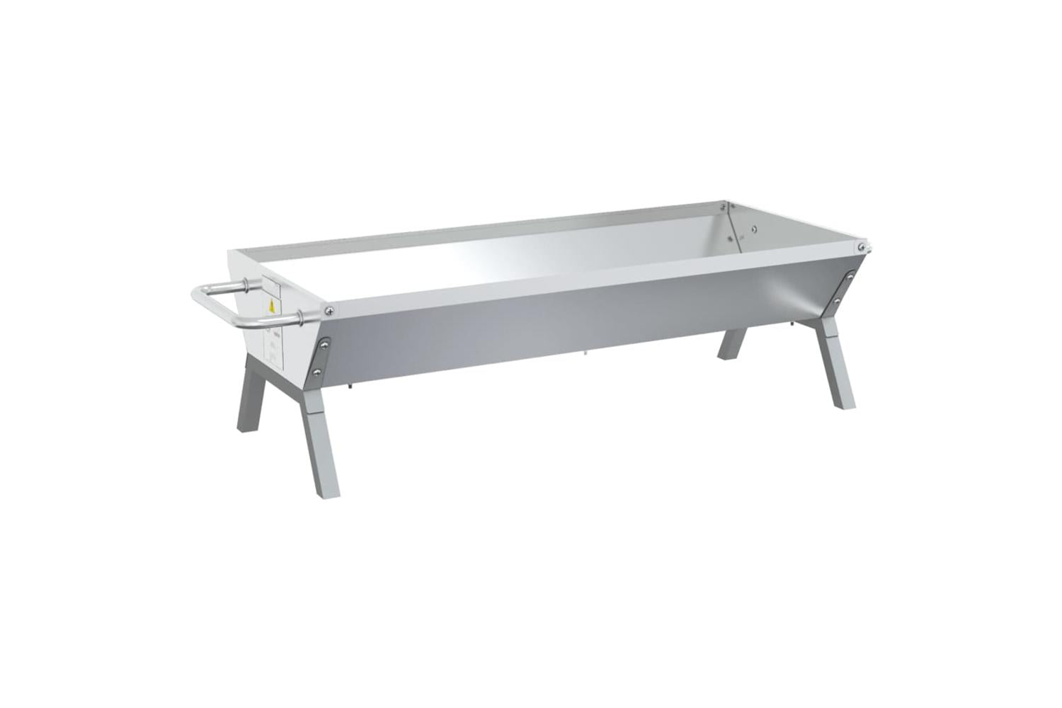 vidaXL 319969 Bbq Tray Silver 118x42x30.5cm Stainless Steel-2