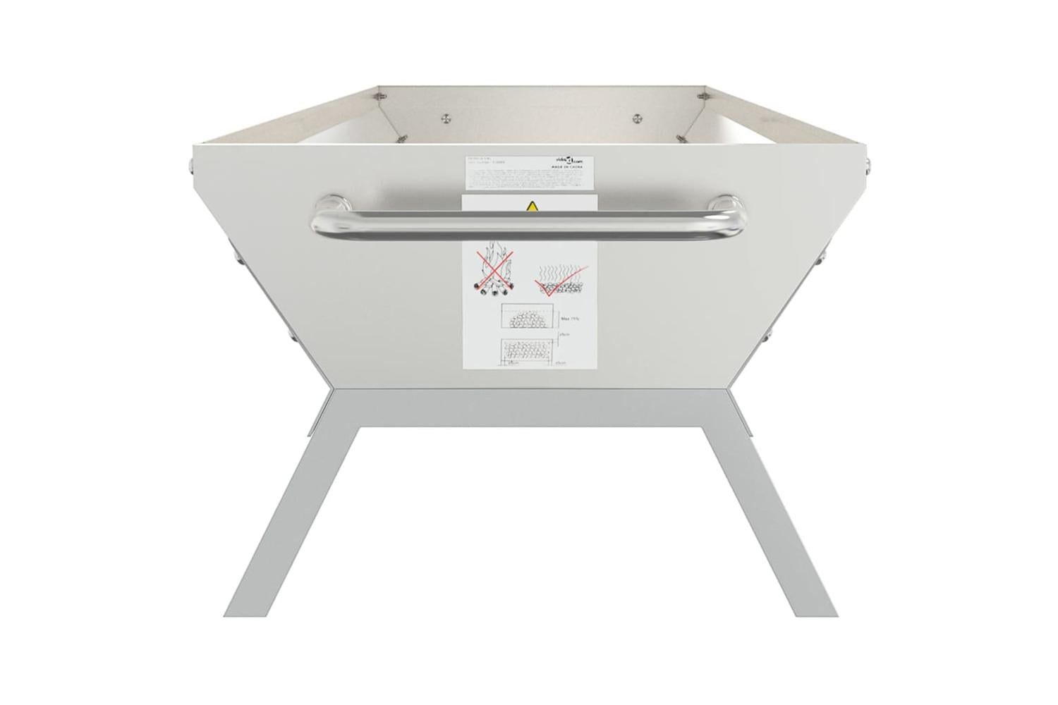 vidaXL 319969 Bbq Tray Silver 118x42x30.5cm Stainless Steel-5