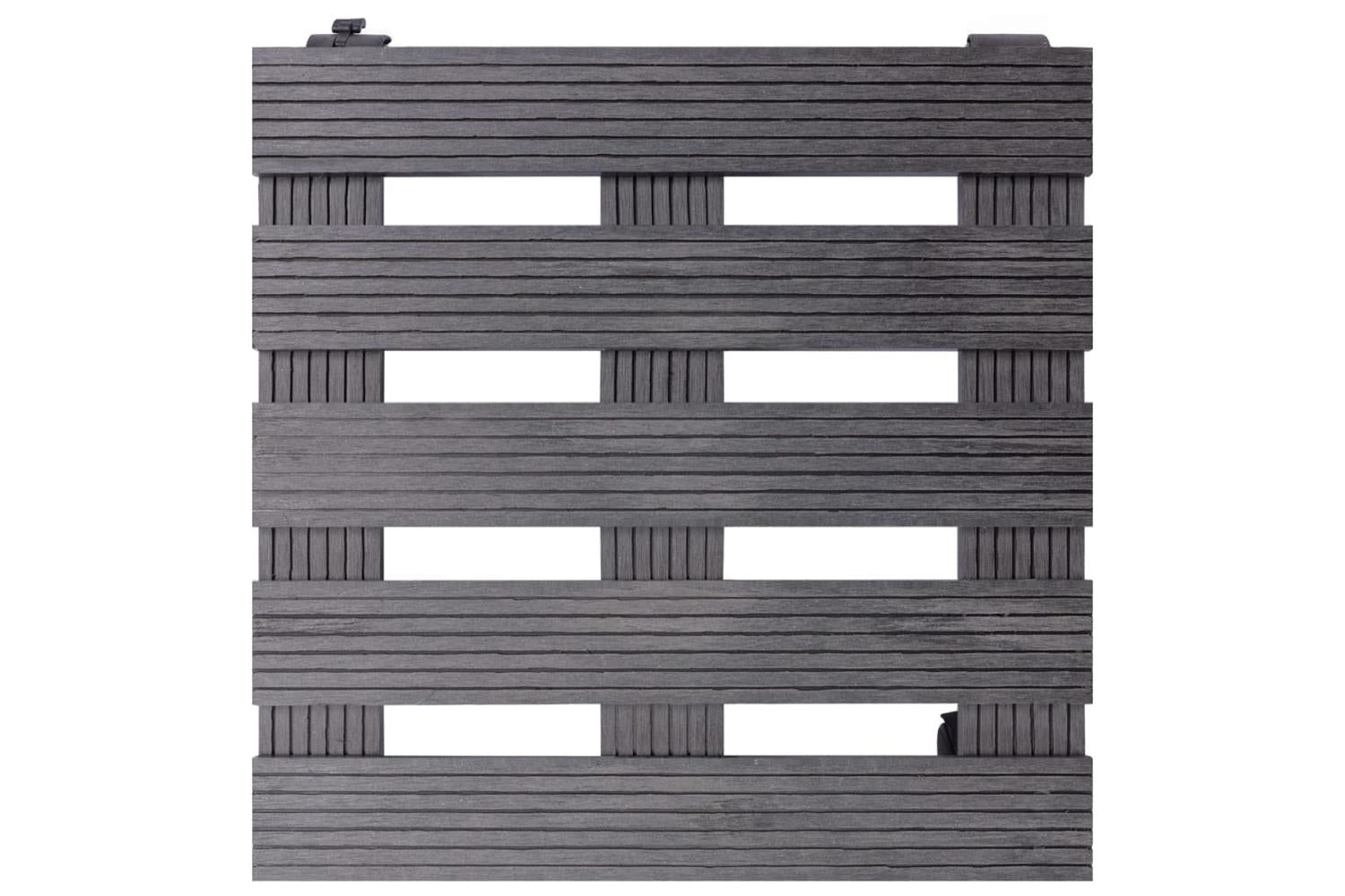 vidaXL 3143926 Plant Trolleys 4 Pcs Grey 30x30x7,5cm Wpc-3