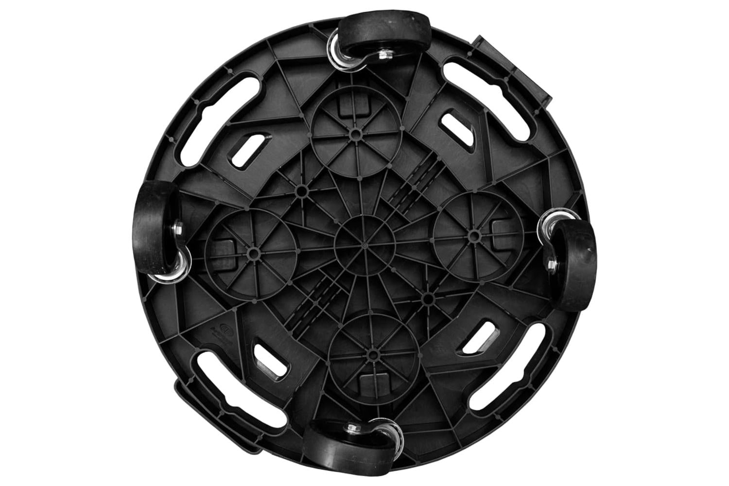 Vidaxl Plant Trolley With Wheels Diameter 40 Cm Black 275 Kg-3