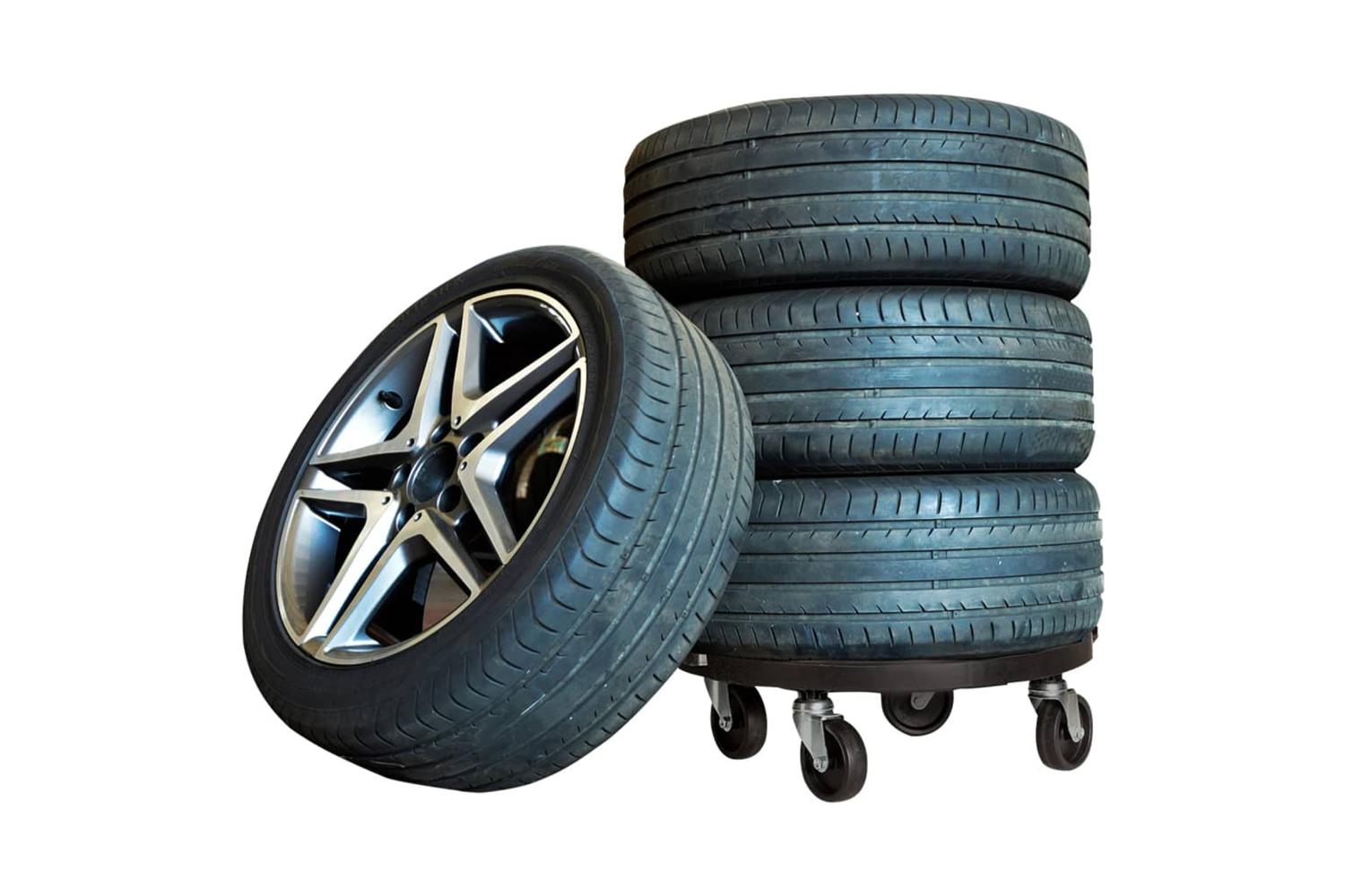 Vidaxl Plant Trolley With Wheels Diameter 40 Cm Black 275 Kg-6