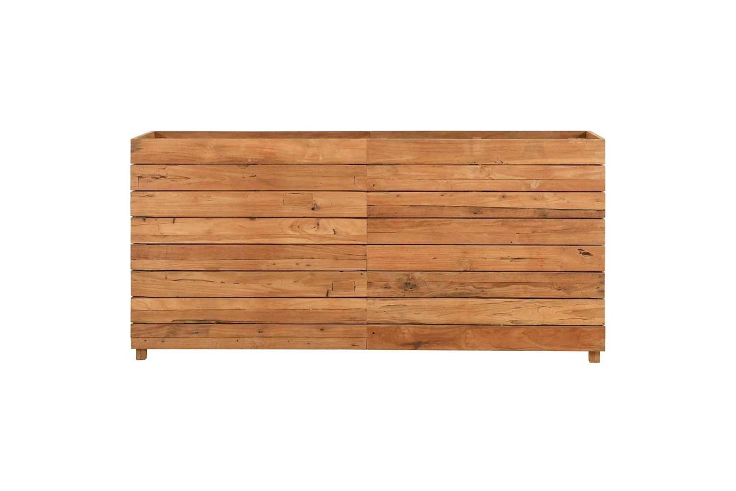Vidaxl Raised Bed 150x40x72 Cm Recycled Teak Wood And Steel-3