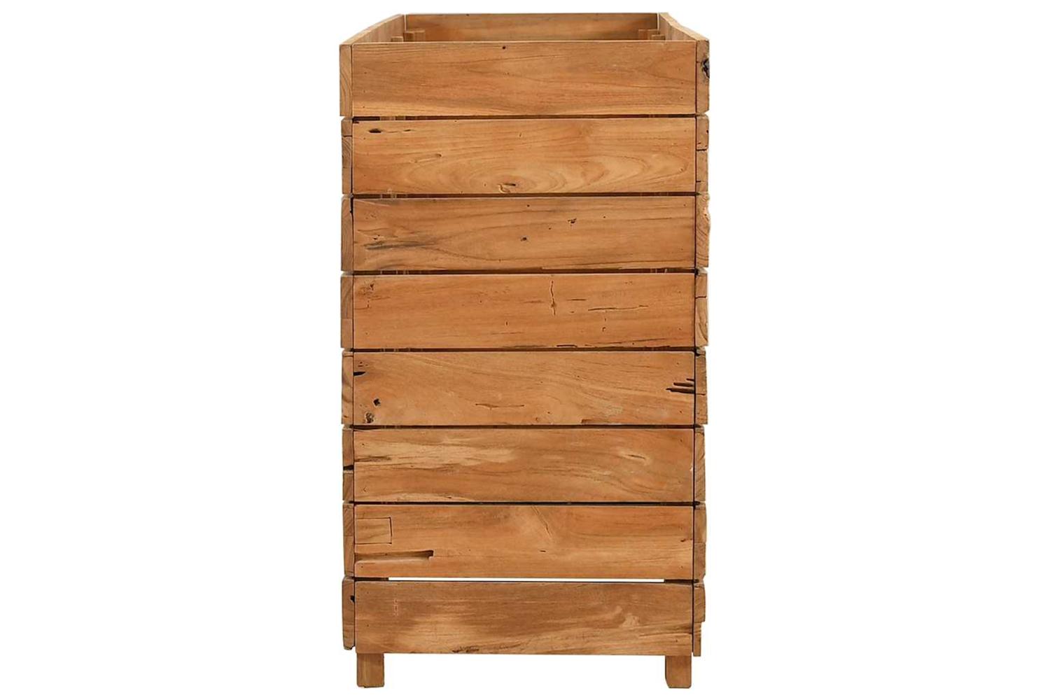 Vidaxl Raised Bed 150x40x72 Cm Recycled Teak Wood And Steel-8