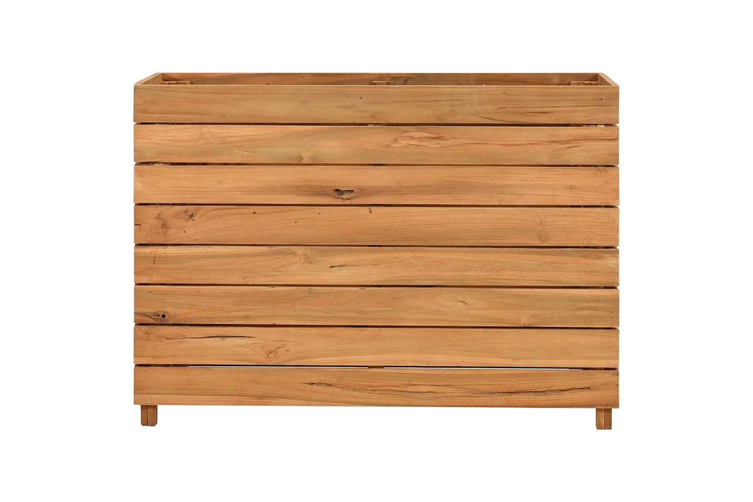 Vidaxl Raised Bed 100x40x72 Cm Recycled Teak Wood And Steel-3