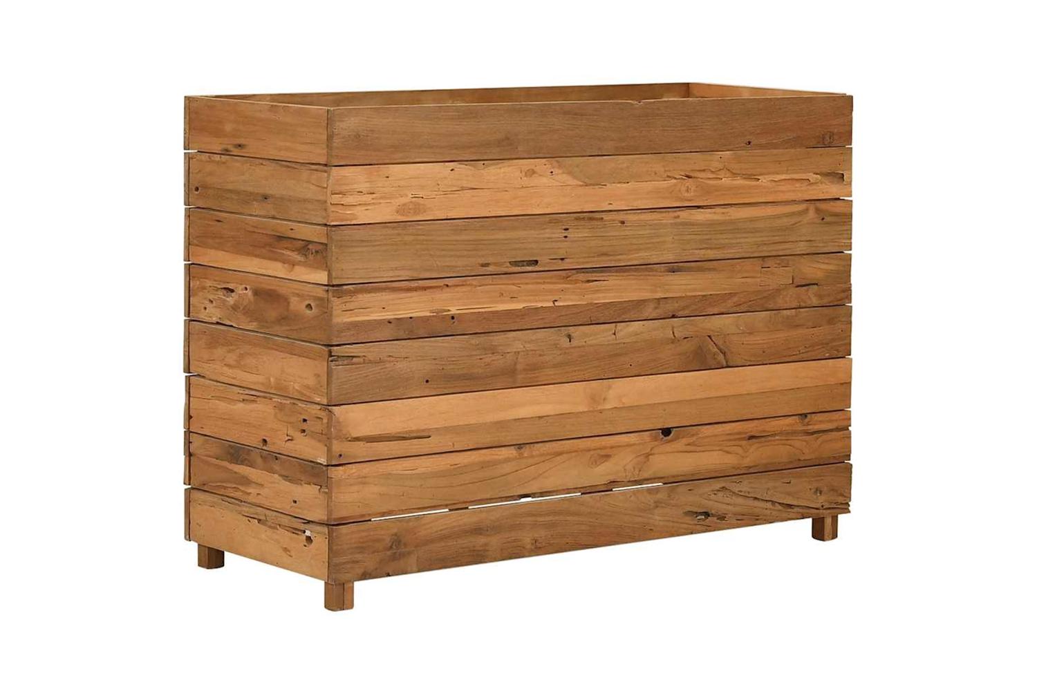 Vidaxl Raised Bed 100x40x72 Cm Recycled Teak Wood And Steel-6