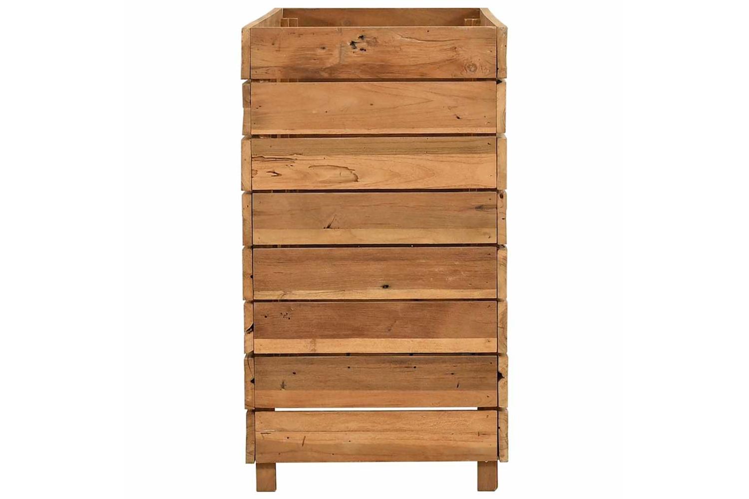 Vidaxl Raised Bed 100x40x72 Cm Recycled Teak Wood And Steel-8