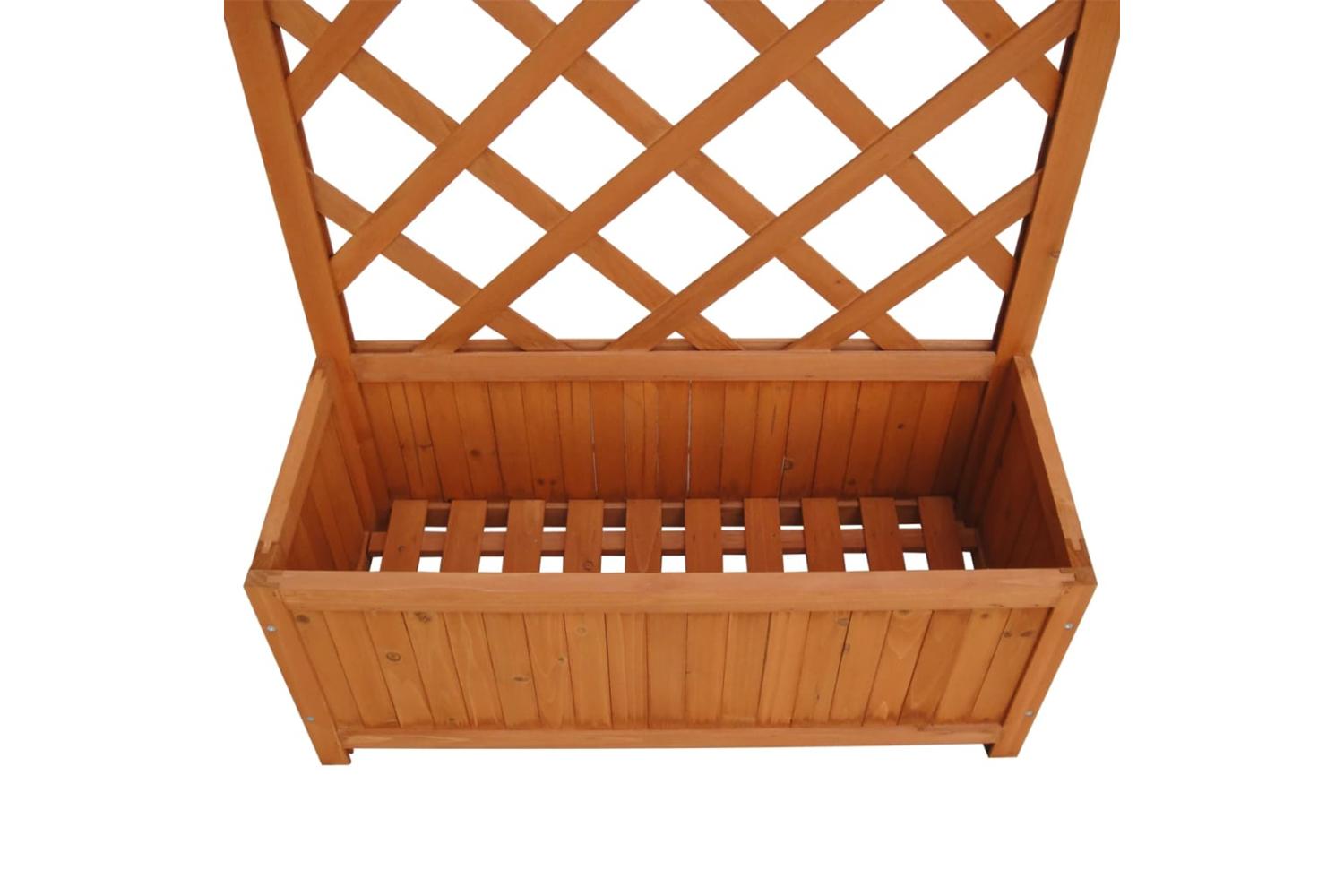 vidaXL 41298 Trellis Planter 70 X 30 X 135cm-4