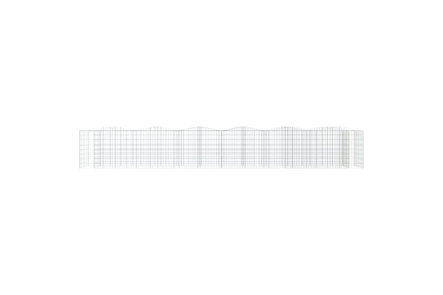 vidaXL 153556 Arched Gabion Raised Bed 600x100x100cm Galvanised Iron-3