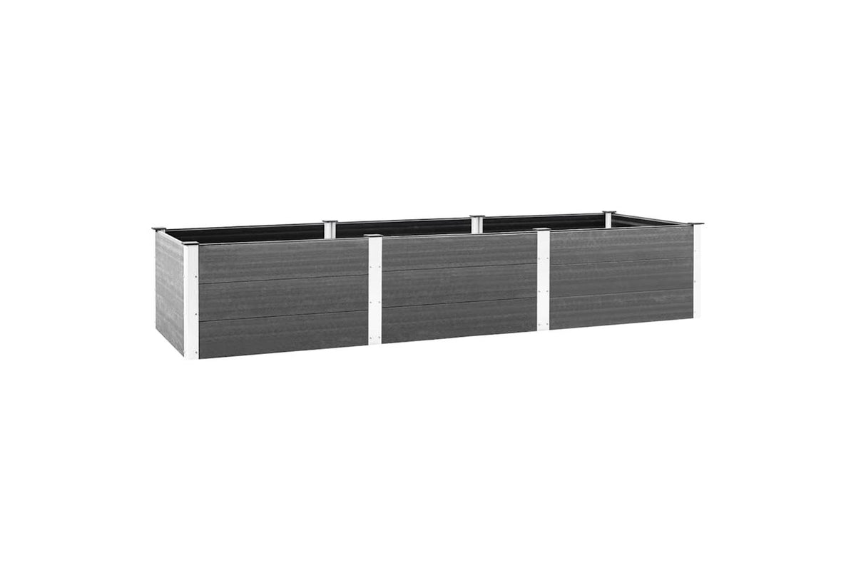 vidaXL 318101 Garden Raised Bed Grey 300x100x54cm Wpc