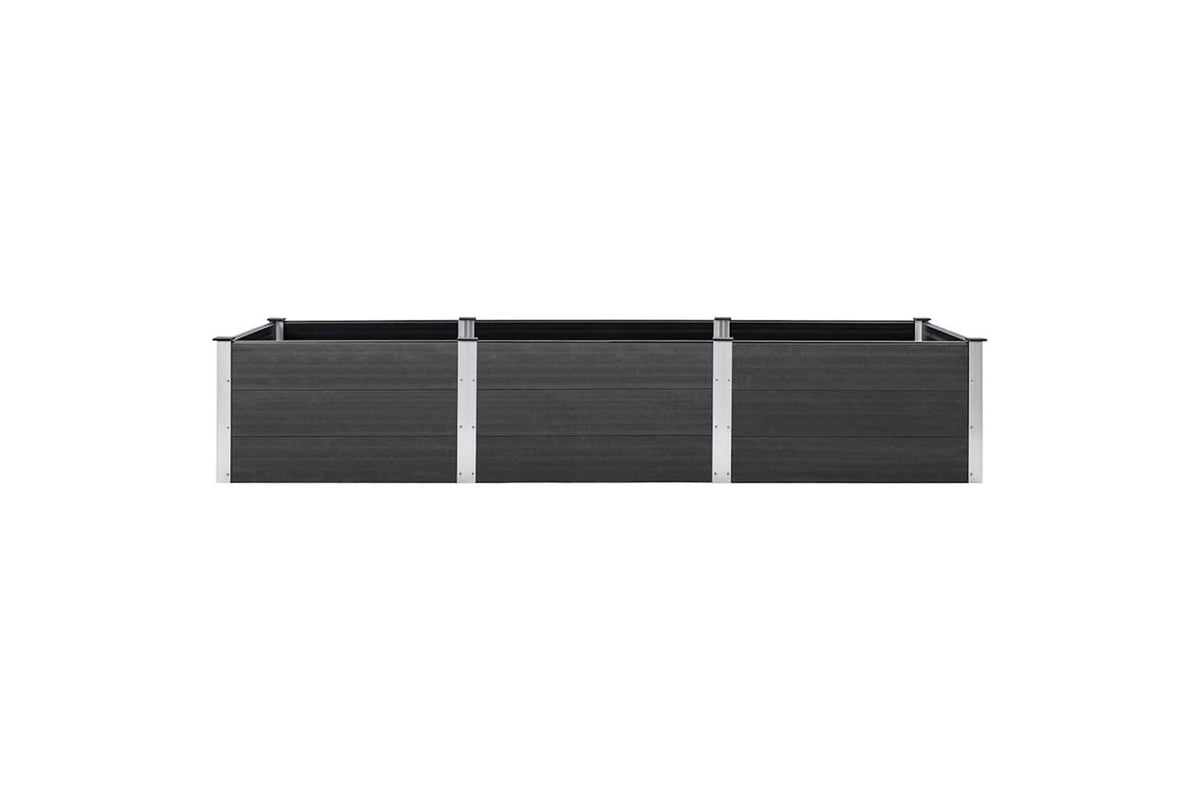 vidaXL 318101 Garden Raised Bed Grey 300x100x54cm Wpc-2