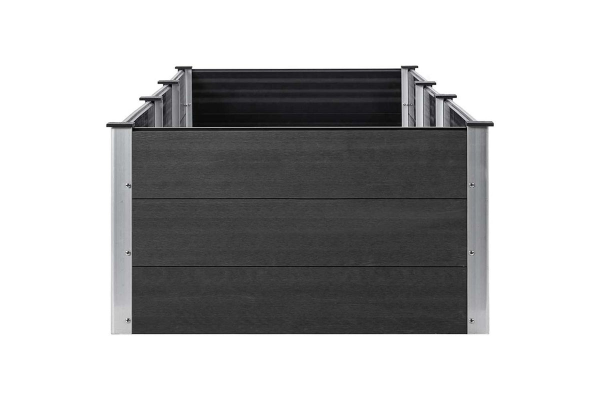 vidaXL 318101 Garden Raised Bed Grey 300x100x54cm Wpc-3