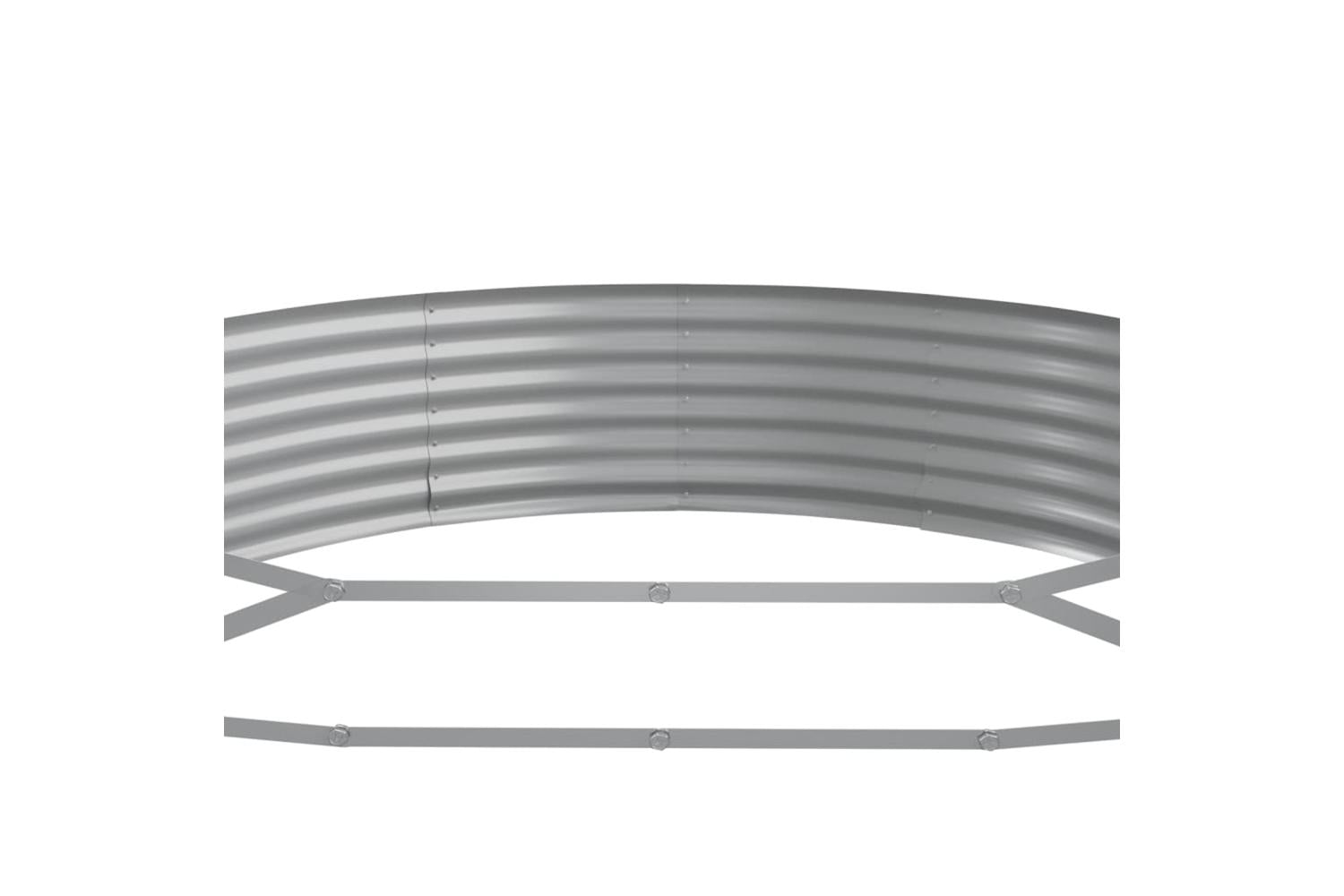 vidaXL 319028 Garden Raised Bed Powder-coated Steel 296x140x36cm Green-5