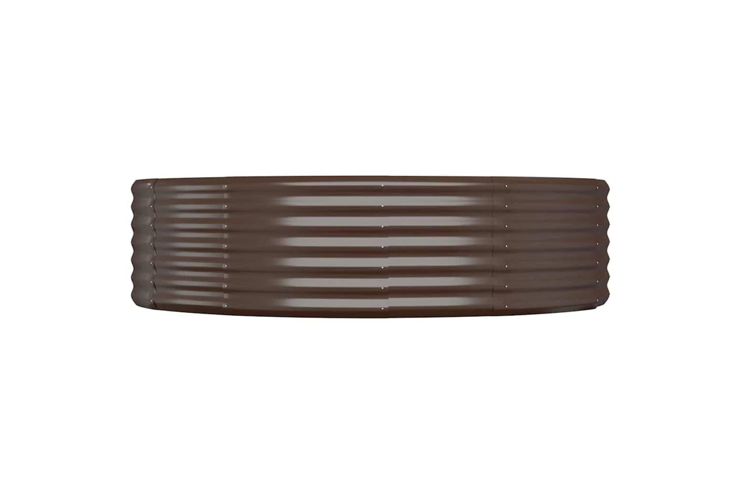 vidaXL 319020 Garden Raised Bed Powder-coated Steel 140x140x36cm Brown-3