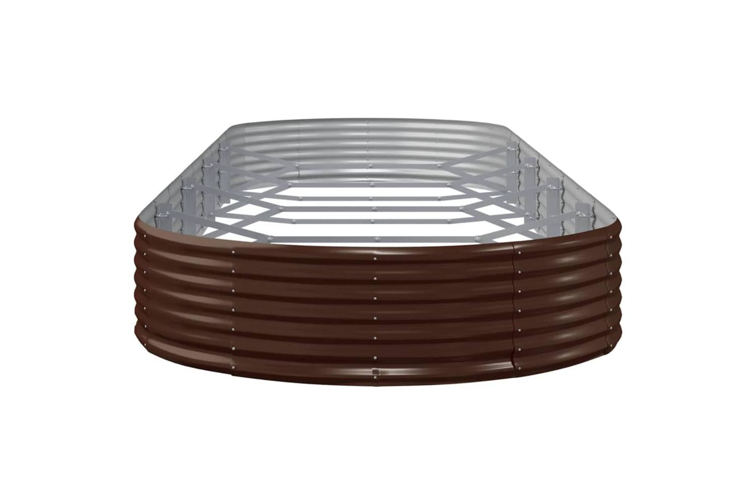 vidaXL 319040 Garden Raised Bed Powder-coated Steel 450x140x36cm Brown-4