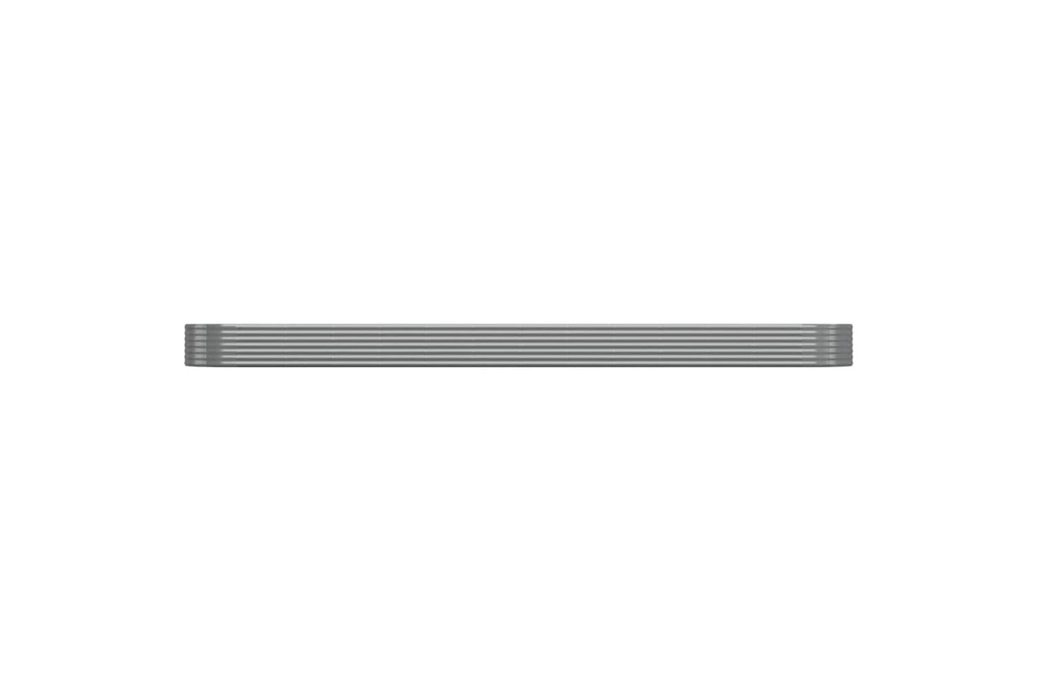 vidaXL 319014 Garden Raised Bed Powder-coated Steel 544x100x36cm Grey-3