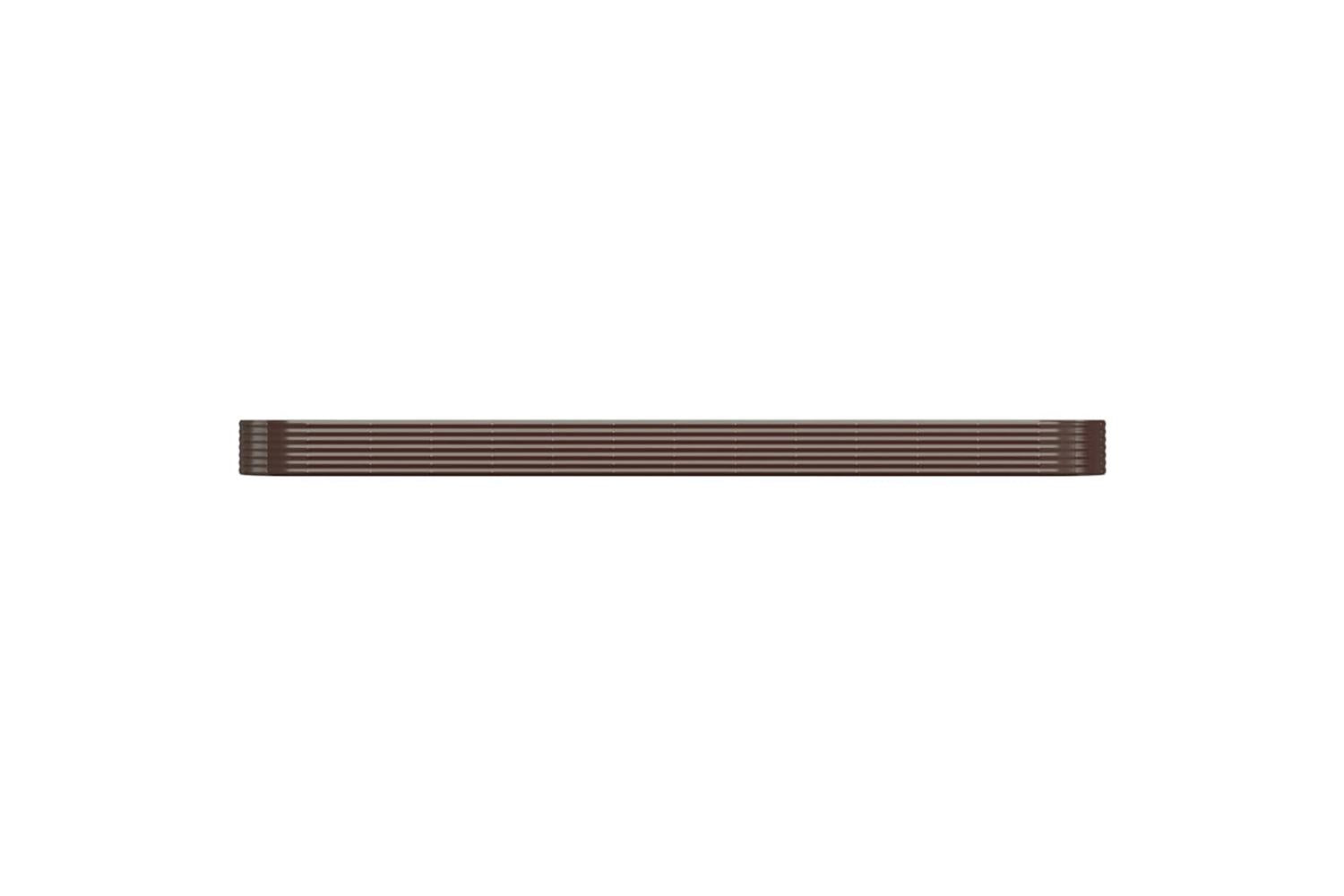 vidaXL 319015 Garden Raised Bed Powder-coated Steel 544x100x36cm Brown-3