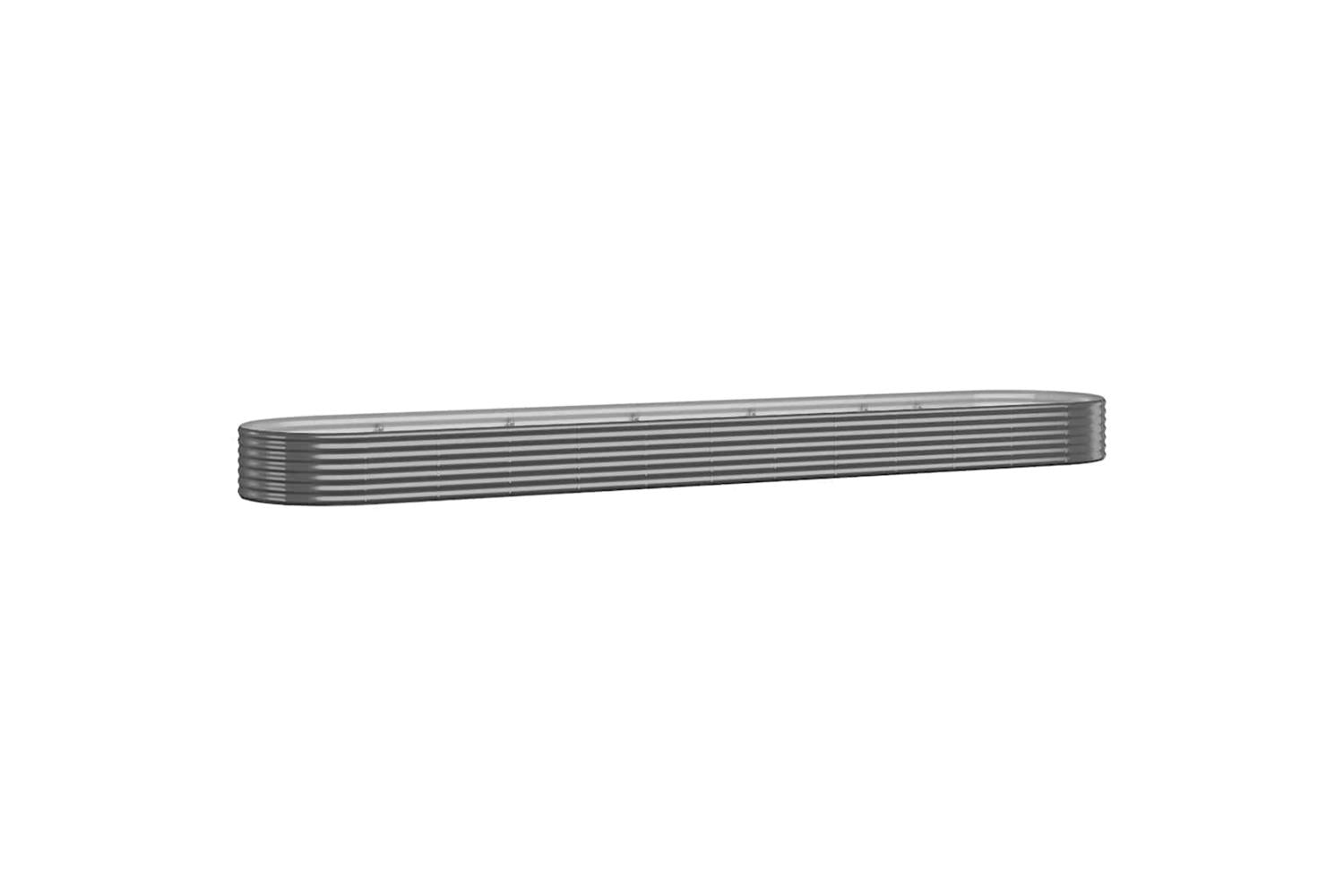vidaXL 319051 Garden Raised Bed Powder-coated Steel 600x140x36cm Anthracite-2
