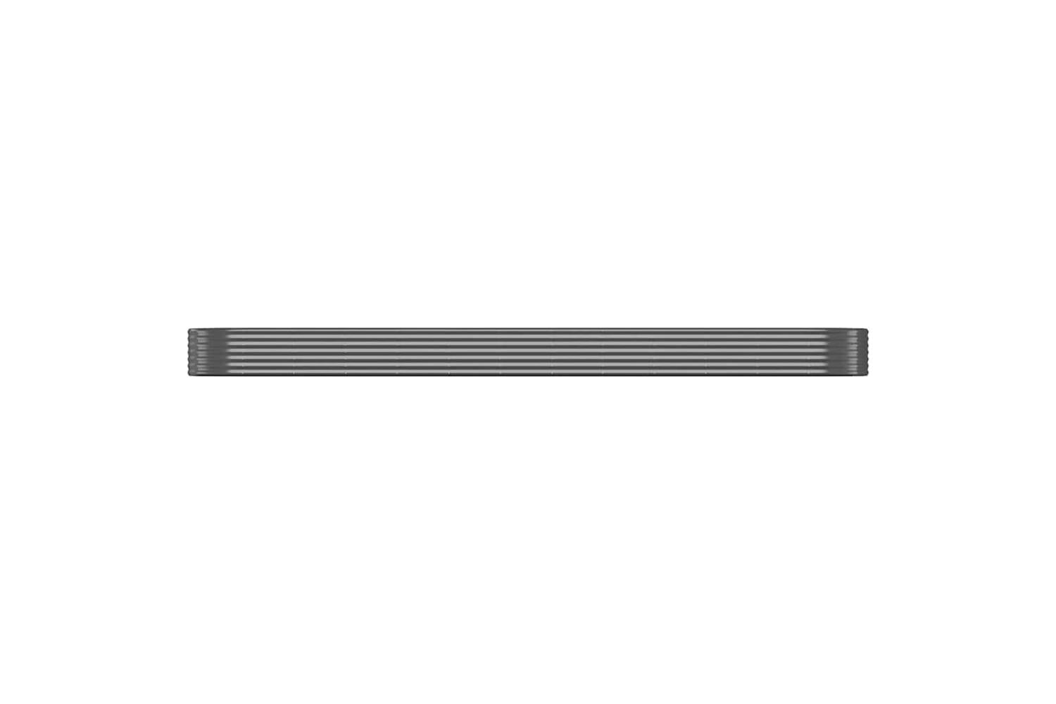 vidaXL 319051 Garden Raised Bed Powder-coated Steel 600x140x36cm Anthracite-3
