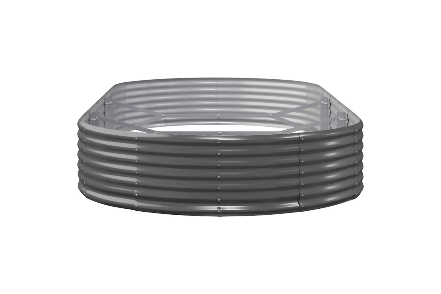 vidaXL 319051 Garden Raised Bed Powder-coated Steel 600x140x36cm Anthracite-4